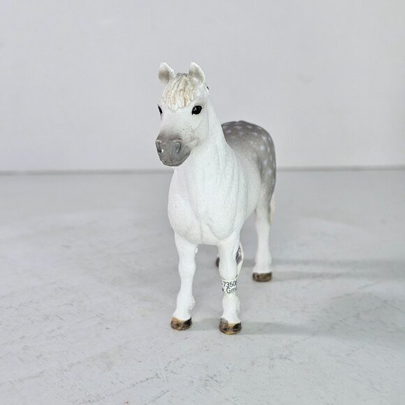 Schleich Welsh Pony Stallion Horse #13871 Animal Figure Dapple Grey - Picture 3 of 8